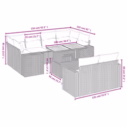 VidaXL 3274581 ensemble de meubles de jardin