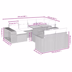 VidaXL 3274589 ensemble de meubles de jardin