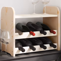 Rangez, vieillissez et présentez votre vin avec style grâce à ce casier à bouteilles en bois ! Bois de pin massif : cette éta ...