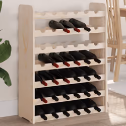Rangez, vieillissez et présentez votre vin avec style grâce à ce casier à bouteilles en bois ! Bois de pin massif : cette éta ...