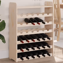 Rangez, vieillissez et présentez votre vin avec style grâce à ce casier à bouteilles en bois ! Bois de pin massif : cette éta ...