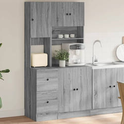vidaXL Armoire de cuisine sonoma gris 95x50x180 cm bois d’ingénierie