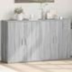 vidaXL Buffets 2 pcs sonoma gris 60x31x70 cm bois d'ingénierie
