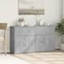 vidaXL Buffets 2 pcs gris béton 60x31x70 cm bois d'ingénierie