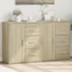 vidaXL Buffets 2 pcs chêne sonoma 60x31x70 cm bois d'ingénierie