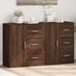 vidaXL Buffets 2 pcs chêne marron 60x31x70 cm bois d'ingénierie