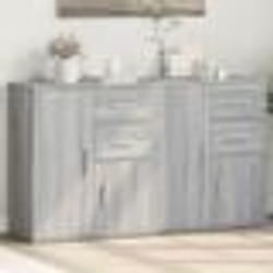vidaXL Buffets 2 pcs sonoma gris 60x31x70 cm bois d'ingénierie