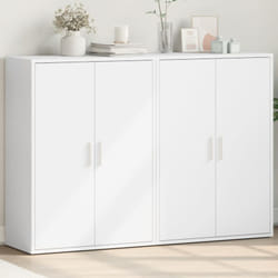 Vidaxl - Buffets 2 pcs blanc 60x31x84 cm bois d'ingénierie