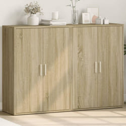 vidaXL Buffets 2 pcs chêne sonoma 60x31x84 cm bois d'ingénierie