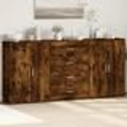 vidaXL Buffets 3 pcs chêne fumé 60x31x84 cm bois d'ingénierie