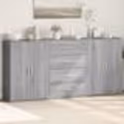 vidaXL Buffets 3 pcs sonoma gris 60x31x84 cm bois d'ingénierie