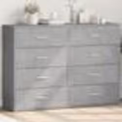 vidaXL Buffets 2 pcs gris béton 60x31x84 cm bois d'ingénierie