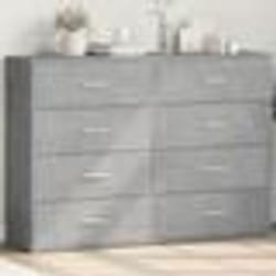vidaXL Buffets 2 pcs gris béton 60x31x84 cm bois d'ingénierie