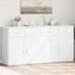 vidaXL Buffets 2 pcs blanc 79x38x80 cm bois d’ingénierie