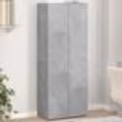 vidaXL Armoire de classement gris béton 60x32x153 cm bois d'ingénierie