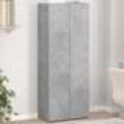 vidaXL Armoire de classement gris béton 60x32x153 cm bois d'ingénierie