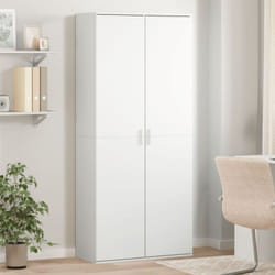 Vidaxl - Buffet haut blanc 80x35x180 cm bois d'ingénierie