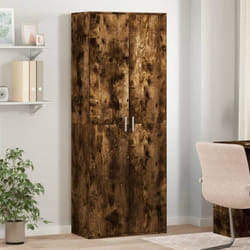 Vidaxl - Buffet haut chêne fumé 70x35x180 cm bois d'ingénierie