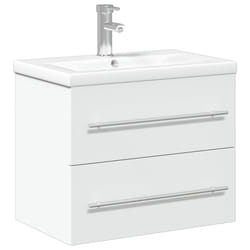 VidaXL 3278764 miroir de salle de bain et armoire de rangement pour évier