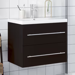 VidaXL 3278765 miroir de salle de bain et armoire de rangement pour évier