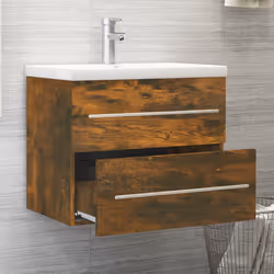 VidaXL 3278773 miroir de salle de bain et armoire de rangement pour évier