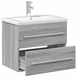 VidaXL 3278774 miroir de salle de bain et armoire de rangement pour évier - Vue supplémentaire 5
