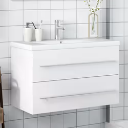 VidaXL 3278776 miroir de salle de bain et armoire de rangement pour évier - Vue supplémentaire 2