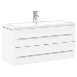 VidaXL 3278794 miroir de salle de bain et armoire de rangement pour évier