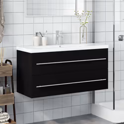 VidaXL 3278795 miroir de salle de bain et armoire de rangement pour évier