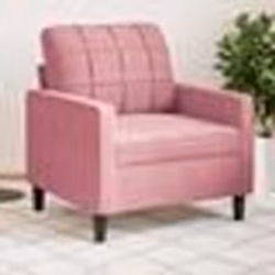 vidaXL Fauteuil Rose 60 cm Velours