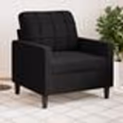vidaXL Fauteuil Noir 60 cm Velours