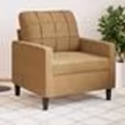 vidaXL Fauteuil Marron 60 cm Velours