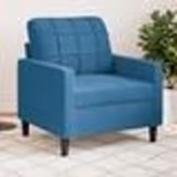 vidaXL Fauteuil Bleu 60 cm Velours