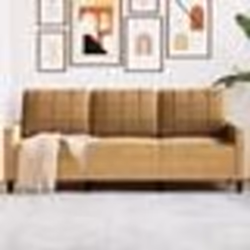 vidaXL Canapé à 3 places Marron 180 cm Velours