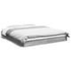 vidaXL Cadre de lit sans matelas sonoma gris 150x200 cm - 150 x 200 cm