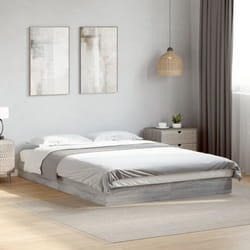 Vidaxl - Cadre de lit sans matelas sonoma gris 140x200 cm