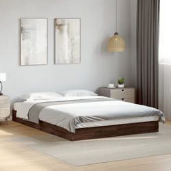 Vidaxl - Cadre de lit sans matelas chêne marron 140x200 cm