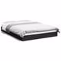 vidaXL Cadre de lit sans matelas noir 120x190 cm bois d'ingénierie - 120 x 190 cm