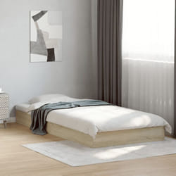 Vidaxl - Cadre de lit sans matelas chêne sonoma 100x200 cm