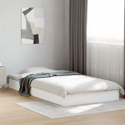 Vidaxl - Cadre de lit blanc 90x190 cm bois d'ingénierie