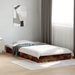 Vidaxl - Cadre de lit sans matelas chêne fumé 90x190cm bois d'ingénierie