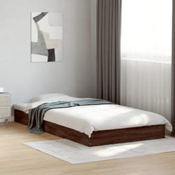 Vidaxl - Cadre de lit chêne marron 90x190 cm bois d'ingénierie