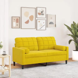 VidaXL Canapé 2 places Jaune