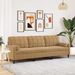 VidaXL Velours - Marron