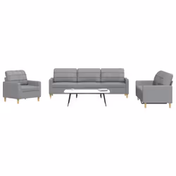 VidaXL 3278287 Ensemble de meubles de salle à manger Gris