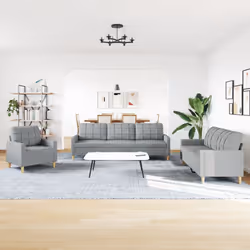 VidaXL 3278287 Ensemble de meubles de salle à manger Gris