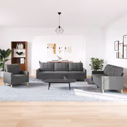 VidaXL 3278288 Ensemble de meubles de salle à manger Gris