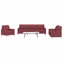 VidaXL 3278293 Ensemble de meubles de salle à manger Rouge