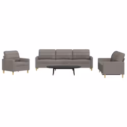 VidaXL 3278294 Ensemble de meubles de salle à manger Taupe
