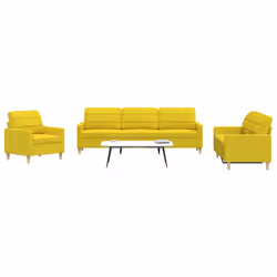 VidaXL 3278300 Ensemble de meubles de salle à manger Jaune